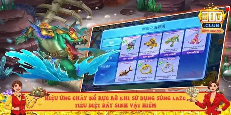 Hiệu ứng cháy nổ rực rỡ khi sử dụng súng Laze tiêu diệt bầy sinh vật hiếm Hiệu ứng cháy nổ rực rỡ khi sử dụng súng Laze tiêu diệt bầy sinh vật hiếm