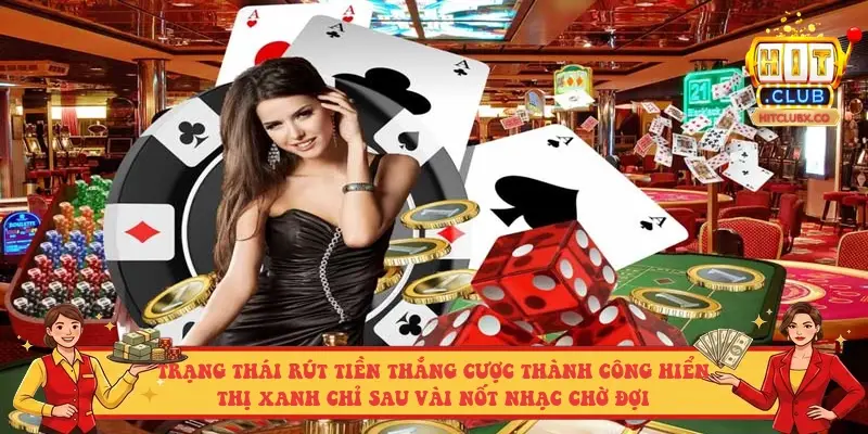 Trạng thái rút tiền thắng cược thành công hiển thị xanh chỉ sau vài nốt nhạc chờ đợi Trạng thái rút tiền thắng cược thành công hiển thị xanh chỉ sau vài nốt nhạc chờ đợi