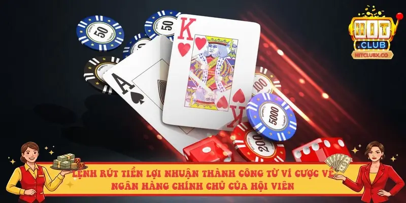 Lệnh rút tiền lợi nhuận thành công từ ví cược về ngân hàng chính chủ của hội viên