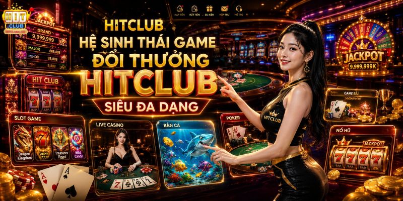 Giới Thiệu HITCLUB: Cổng Game Bài Đổi Thưởng Đẳng Cấp Hệ sinh thái game đổi thưởng HITCLUB đa dạng