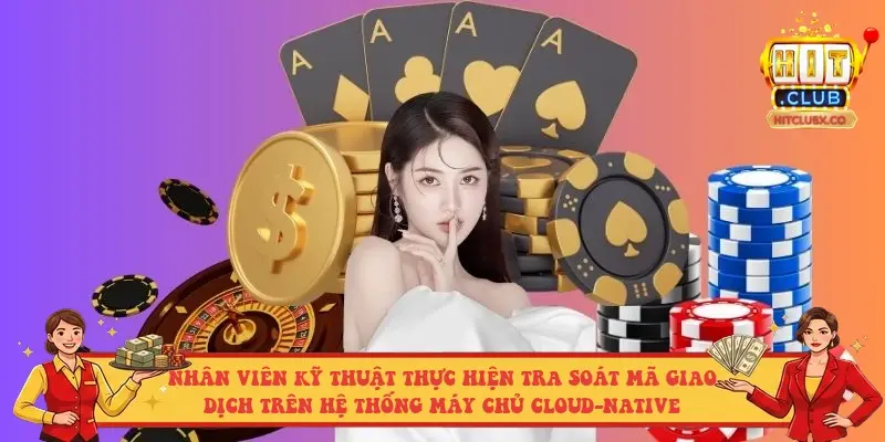 Nhân viên kỹ thuật thực hiện tra soát mã giao dịch trên hệ thống máy chủ Cloud-Native